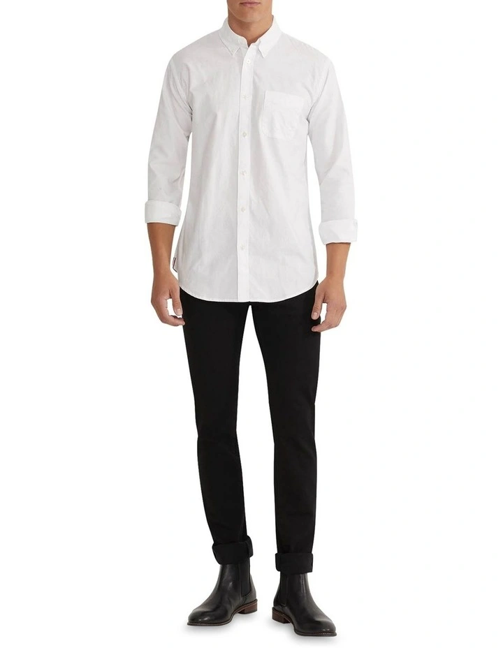 Uxbridge Cotton Shirt in White image 1