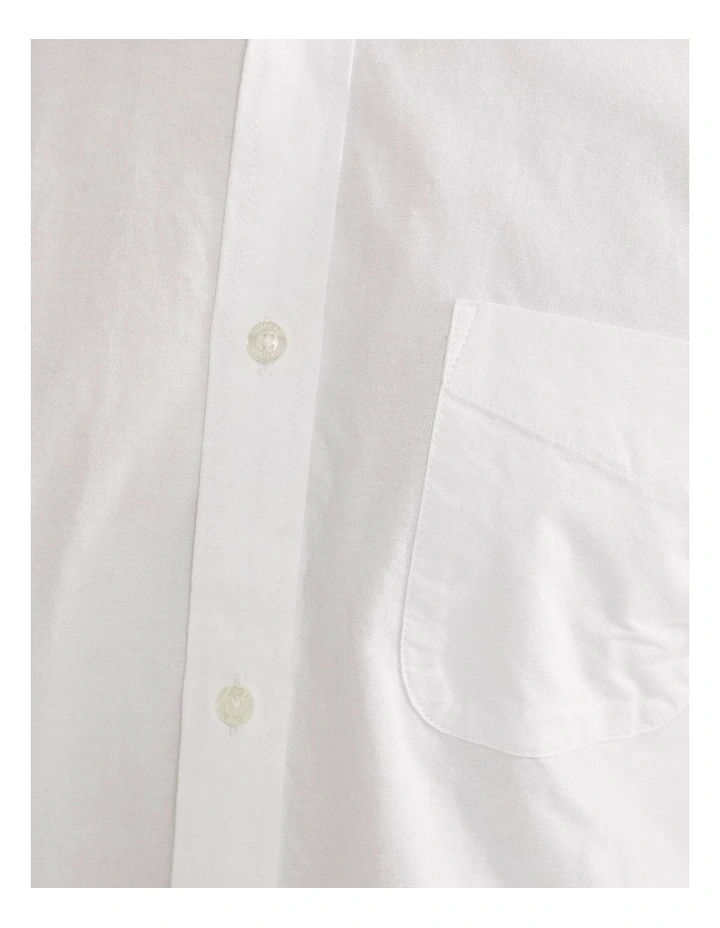 Uxbridge Cotton Shirt in White image 6