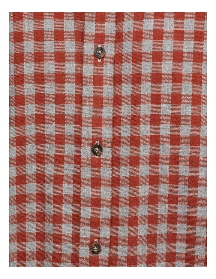 Stratton Flannel Check Shirt in Brown image 6