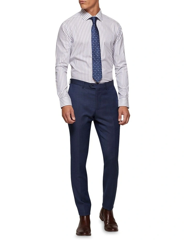 Islington Regular Fit Striped Shirt in Blue image 1