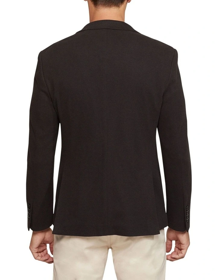 Frankie Knitted Blazer in Black image 3