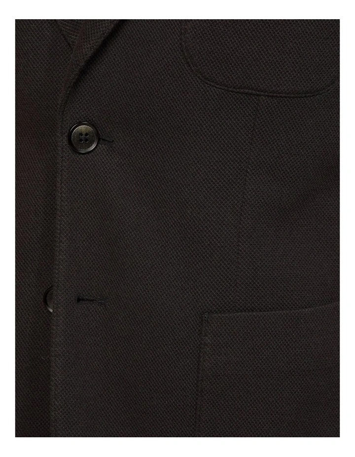 Frankie Knitted Blazer in Black image 6