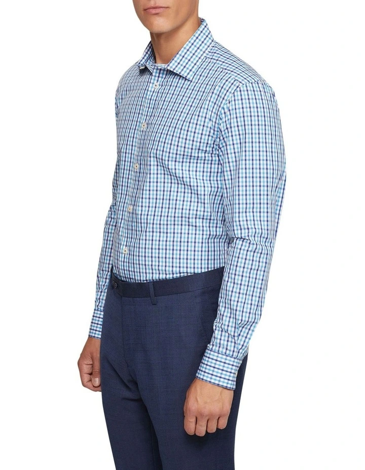Beckton Check Shirt in Blue image 2