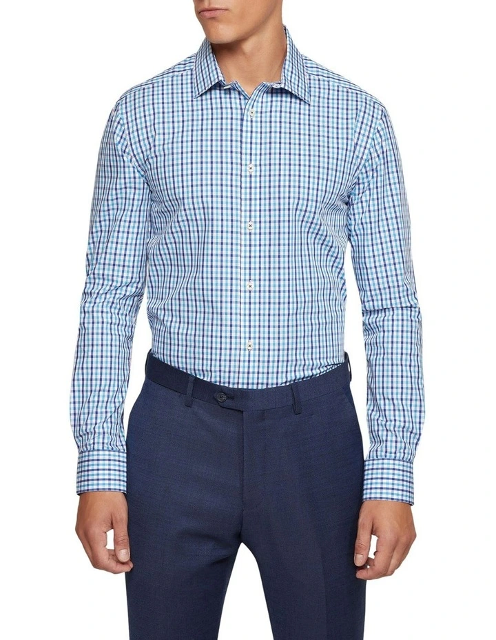 Beckton Check Shirt in Blue image 5