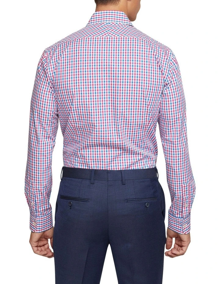 Beckton Check Shirt in Blue/Pink image 2