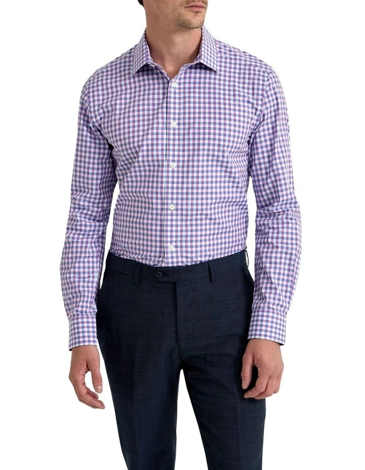 Beckton Check Shirt in Lilac image 1