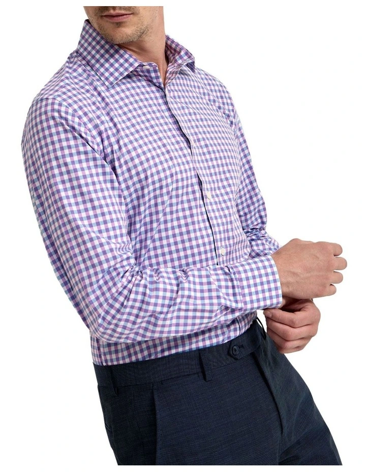 Beckton Check Shirt in Lilac image 4