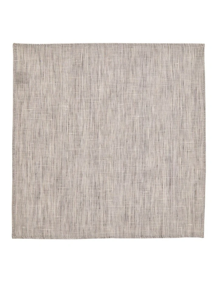 Woven Cotton Pocket Square in Grey image 1