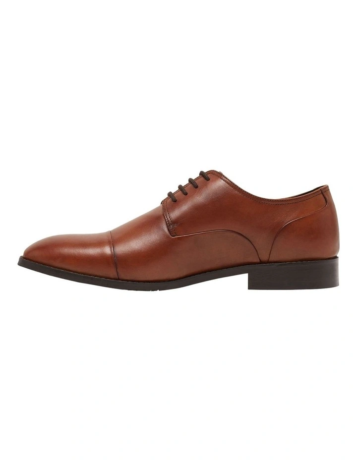Archer Leather Derby Shoe in Tan image 2