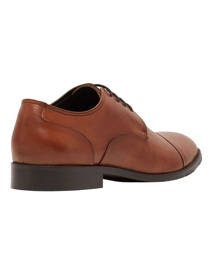 Archer Leather Derby Shoe in Tan image 3