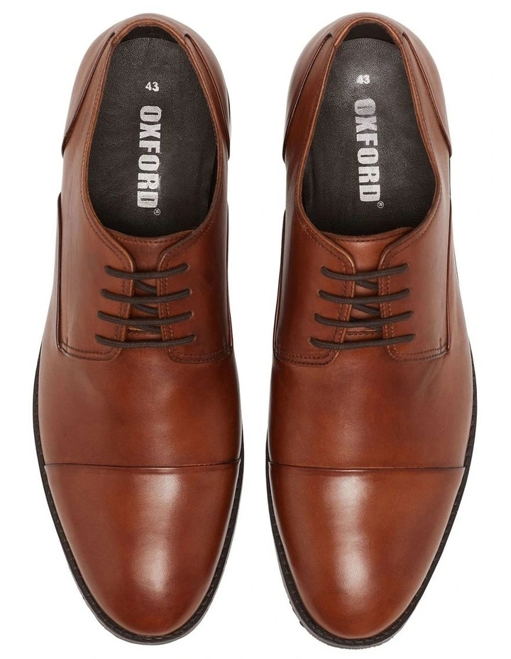 Archer Leather Derby Shoe in Tan image 5