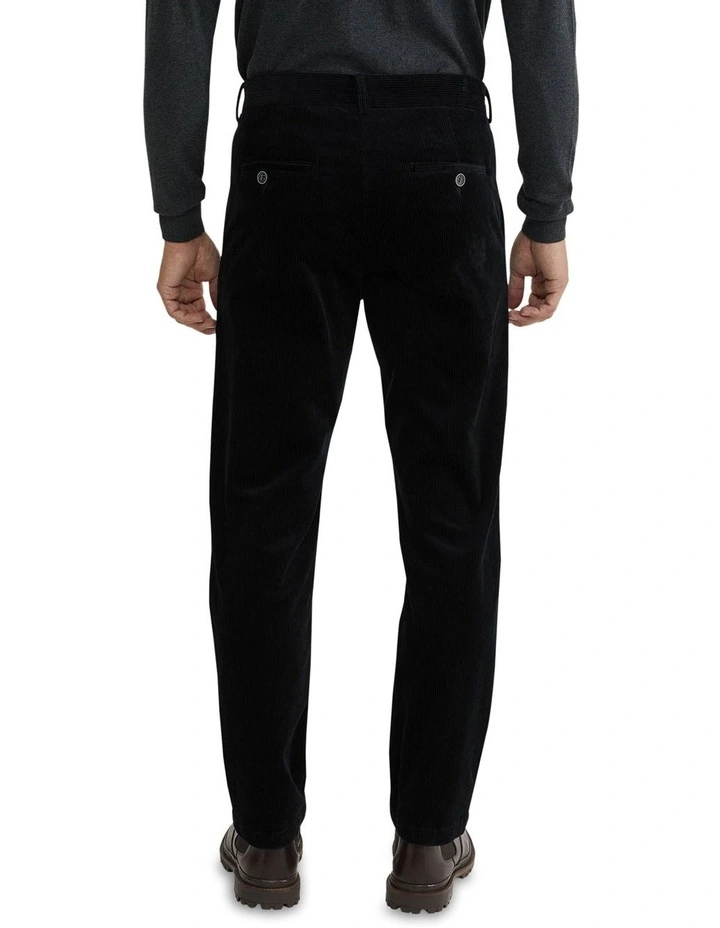 Zac Corduroy Chino in Black image 3