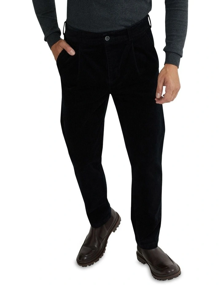 Zac Corduroy Chino in Black image 4
