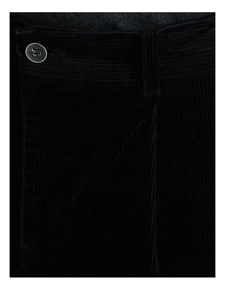Zac Corduroy Chino in Black image 6
