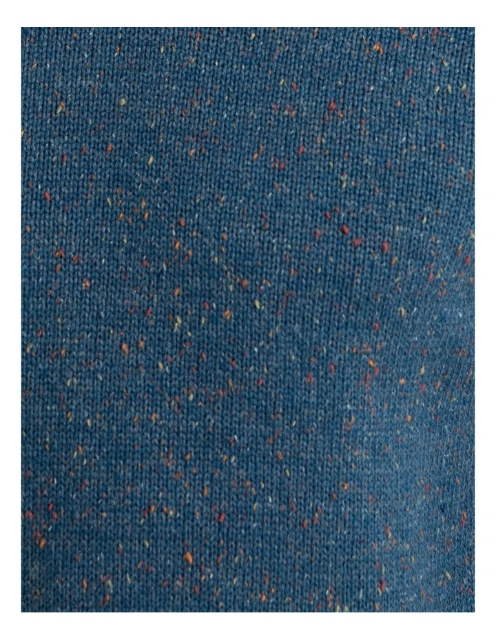 Bently Donegal Crew Neck Knit Top in Blue image 6