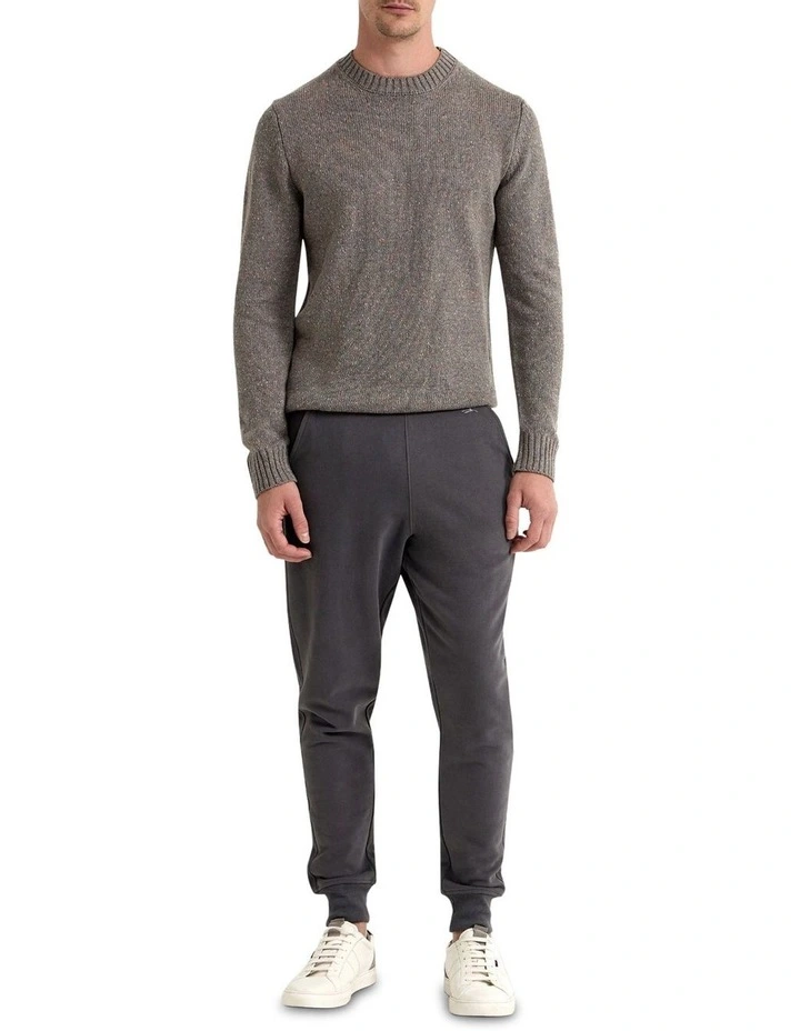 Bently Donegal Crew Neck Knit Top in Grey image 5