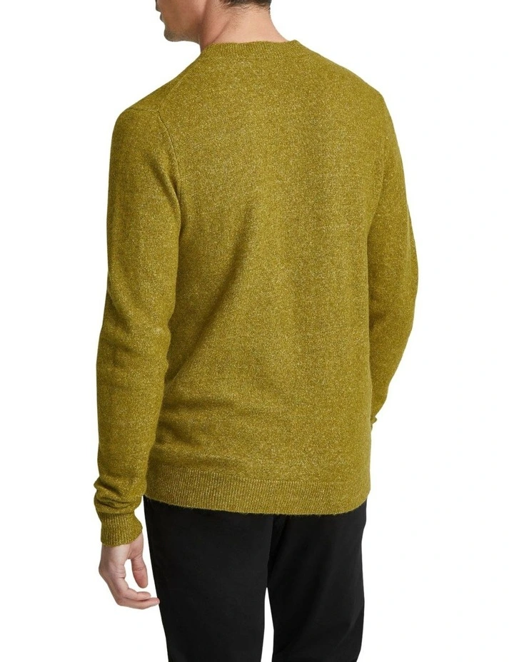 Arthur Crew Neck Knit Top in Acid Green image 3