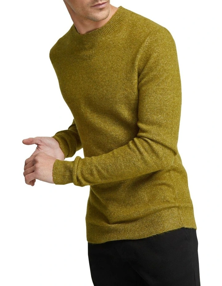 Arthur Crew Neck Knit Top in Acid Green image 4