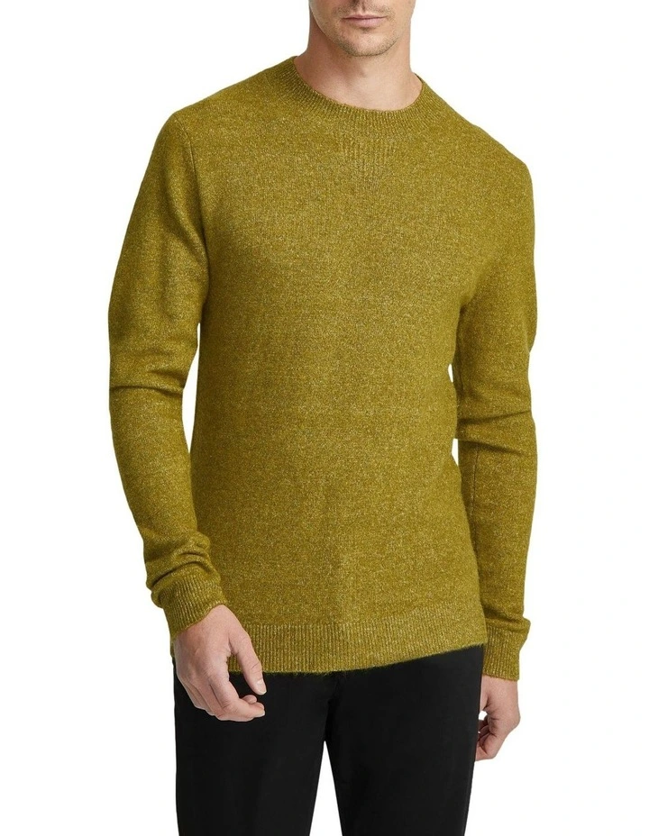 Arthur Crew Neck Knit Top in Acid Green image 5
