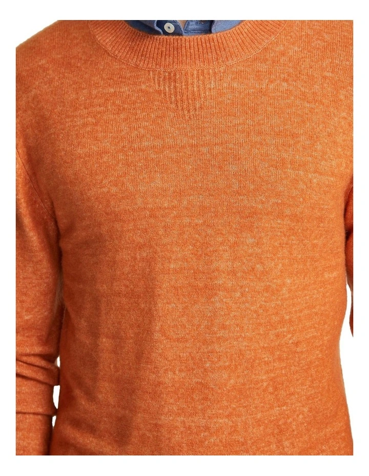 Arthur Crew Neck Knit Top in Orange image 6