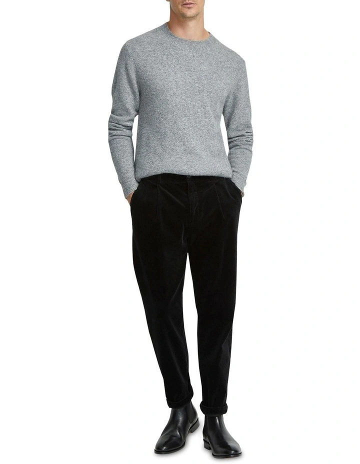 Arthur Crew Neck Knit Top in Grey image 1