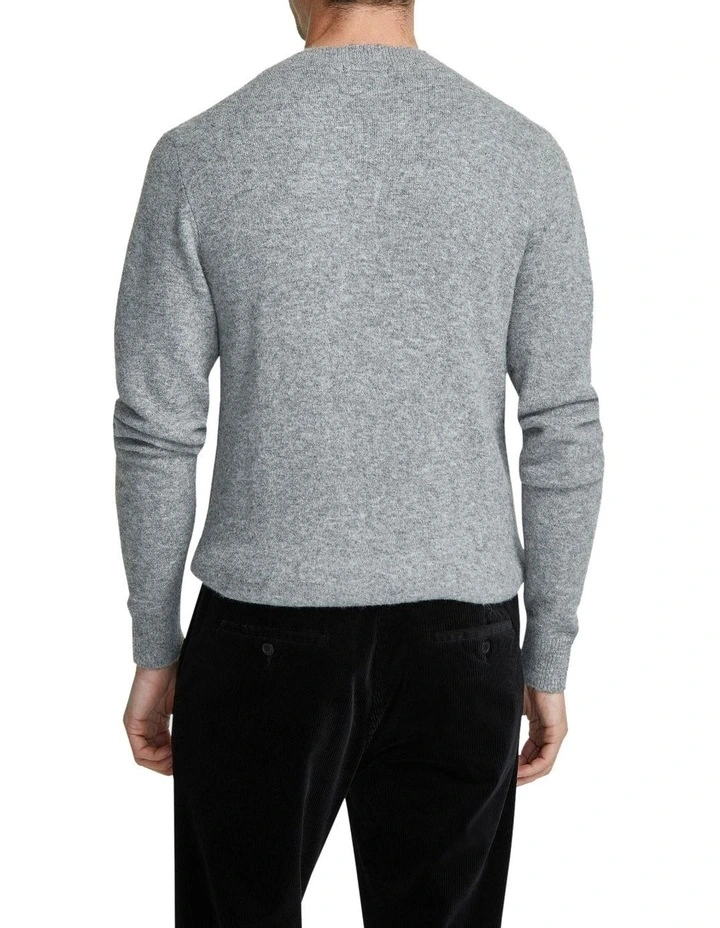 Arthur Crew Neck Knit Top in Grey image 3