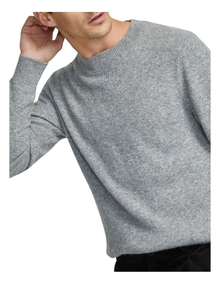 Arthur Crew Neck Knit Top in Grey image 4