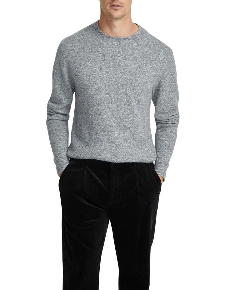Arthur Crew Neck Knit Top in Grey image 5