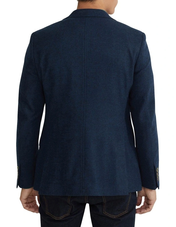 Blake Wool Rich Blazer in Navy image 3
