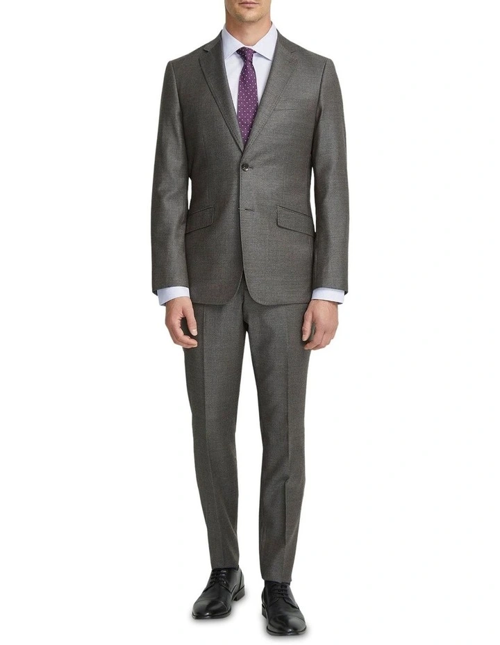 New Hopkins Wool Suit Jacket in Ash image 1