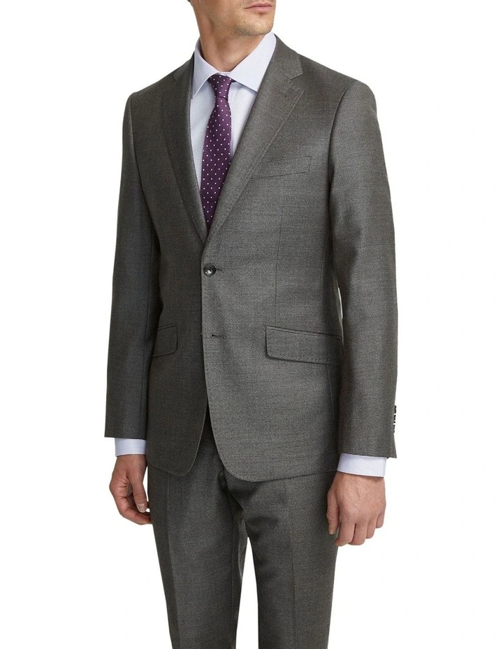 New Hopkins Wool Suit Jacket in Ash image 2