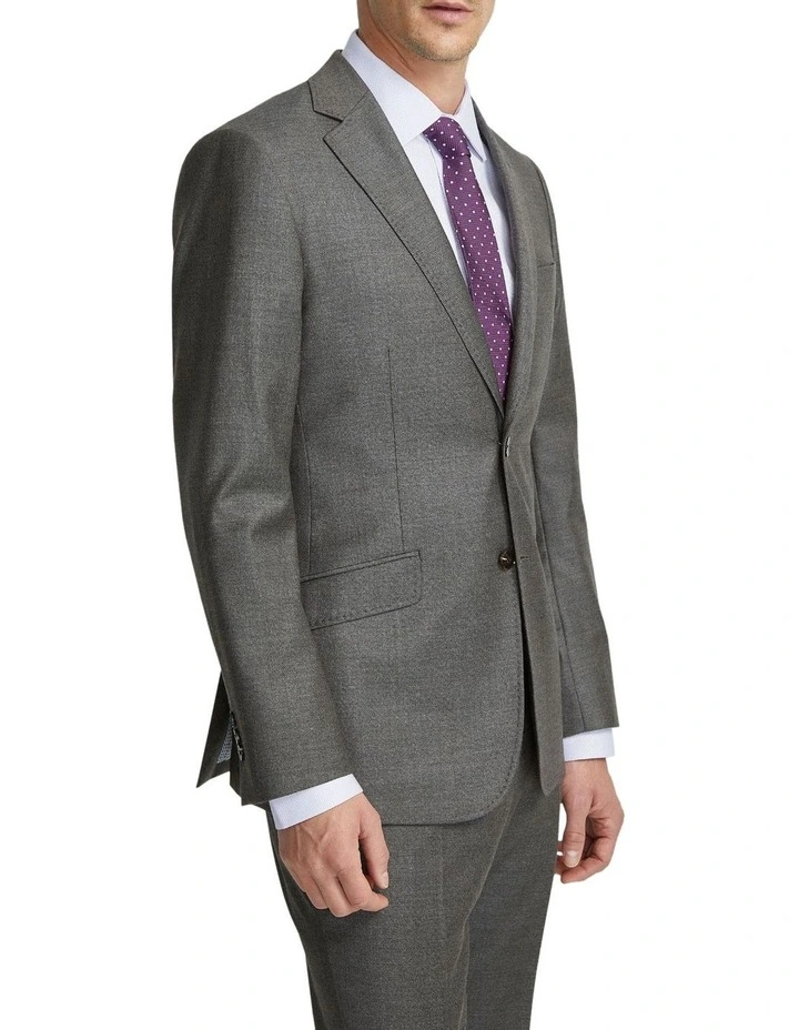 New Hopkins Wool Suit Jacket in Ash image 5
