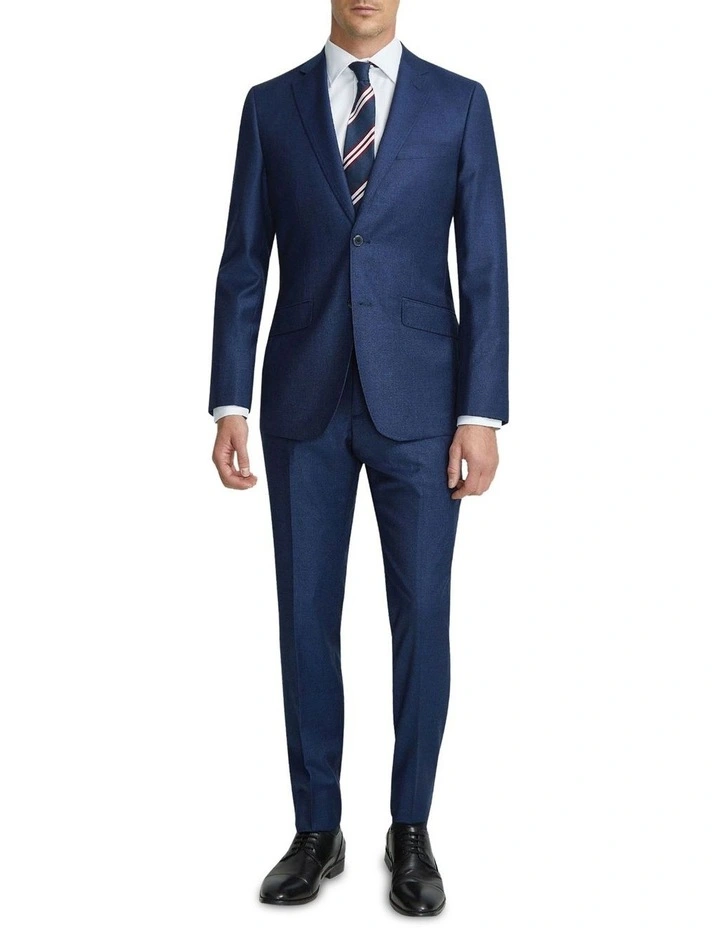 New Hopkins Wool Suit Jacket in Blue image 1
