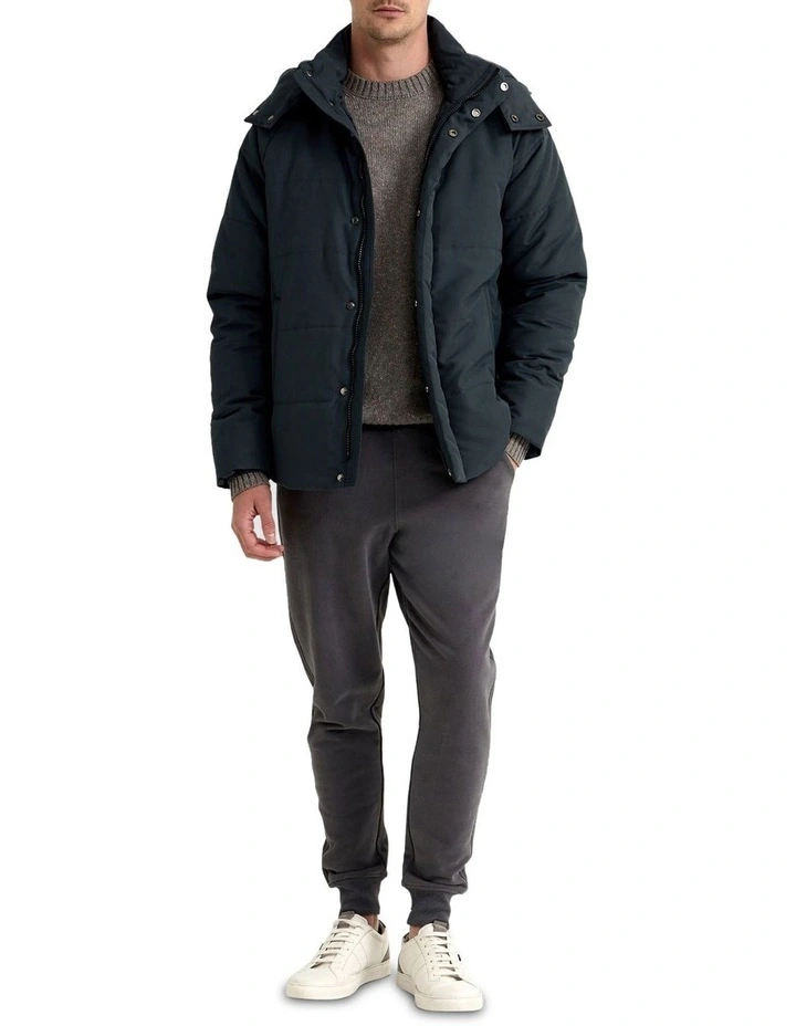 Leo Eco Filling Puffer Jacket in Charcoal image 1