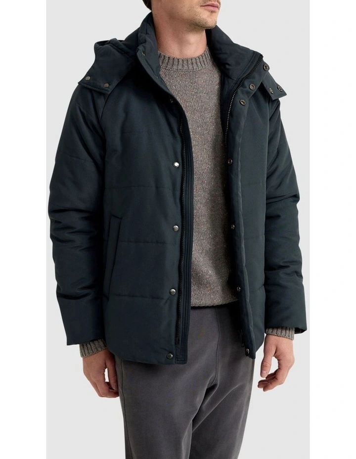 Leo Eco Filling Puffer Jacket in Charcoal image 2