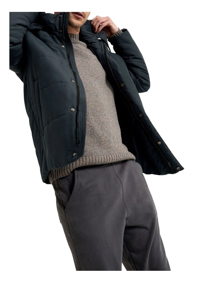 Leo Eco Filling Puffer Jacket in Charcoal image 4
