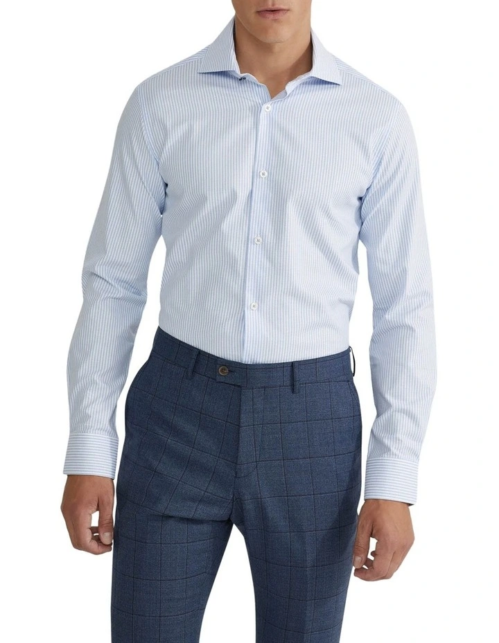 Trafalgar Stripe Shirt in Sky image 1