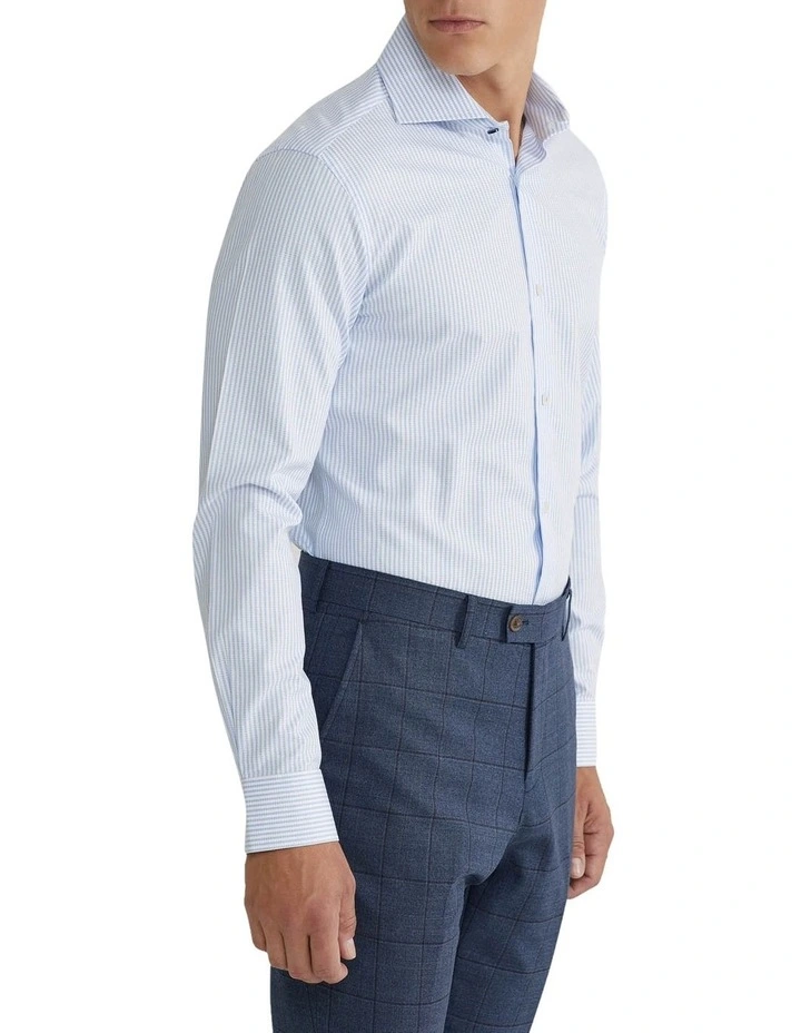 Trafalgar Stripe Shirt in Sky image 2