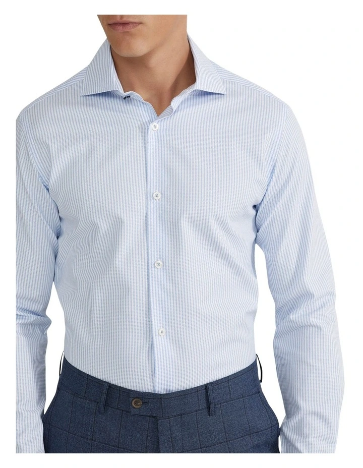 Trafalgar Stripe Shirt in Sky image 4