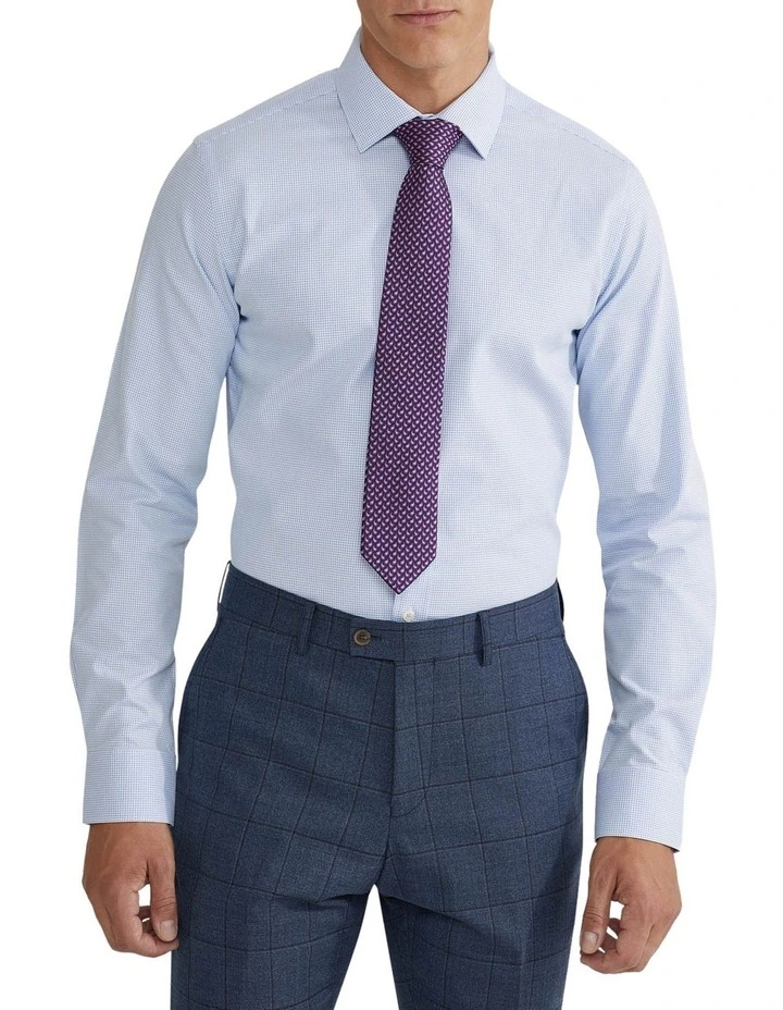 Beckton Dobby Shirt in Blue image 1