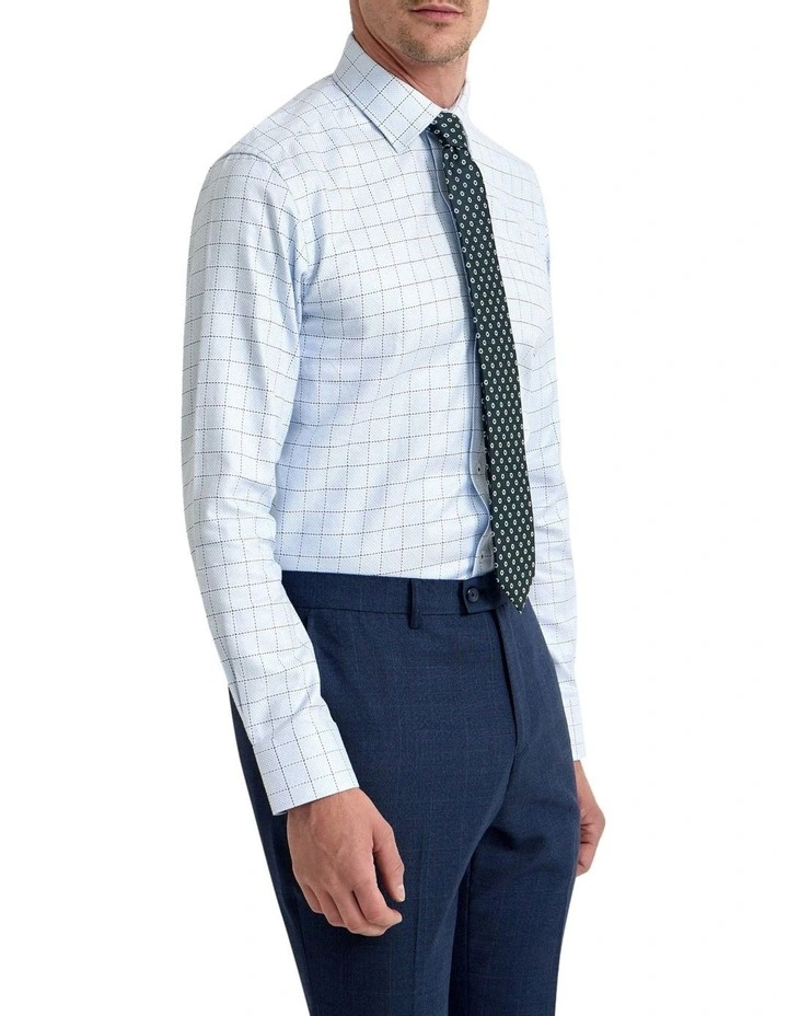 Beckton Luxury Check Shirt in Blue image 2