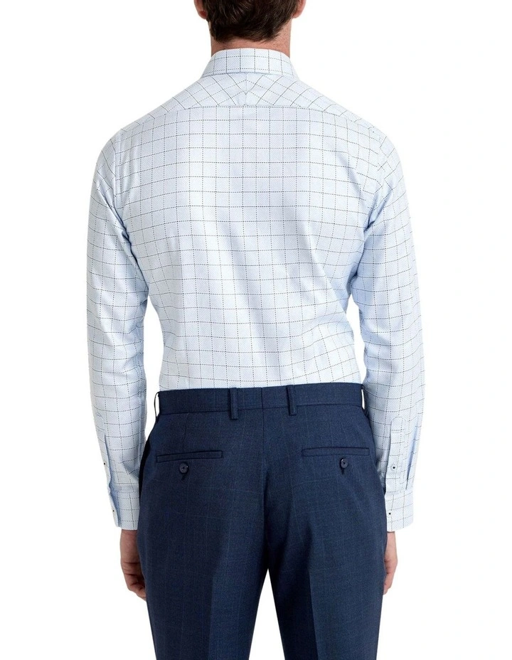 Beckton Luxury Check Shirt in Blue image 3