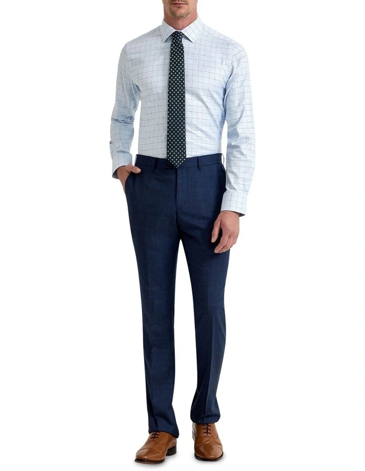 Beckton Luxury Check Shirt in Blue image 5