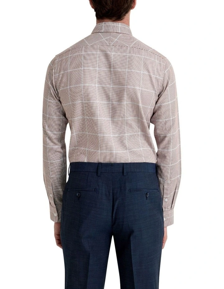 Beckton Luxury Check Shirt in Brown image 3