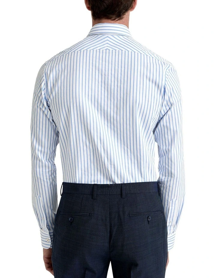 Beckton Stripe Dobby Shirt in Sky image 3