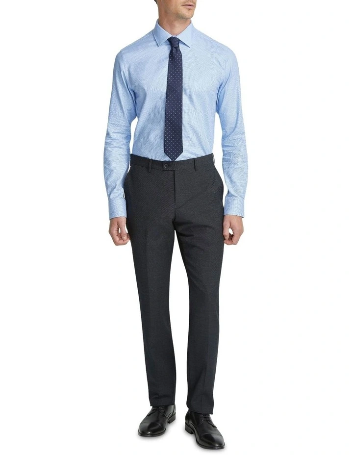 Beckton Mini Check Shirt in Blue image 5