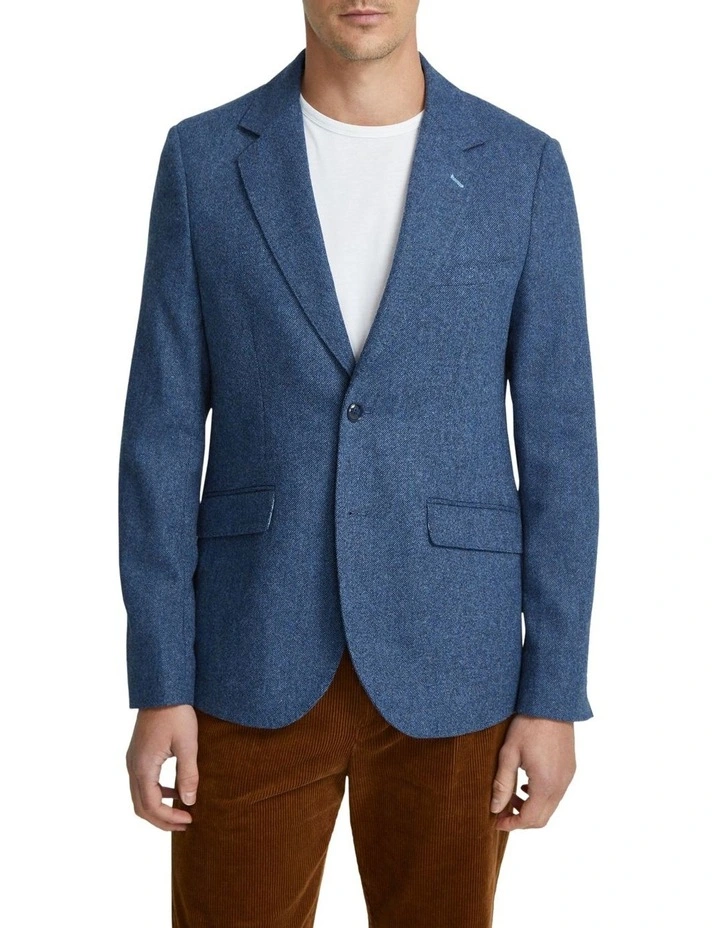 Blake Wool Rich Blazer in Blue image 5