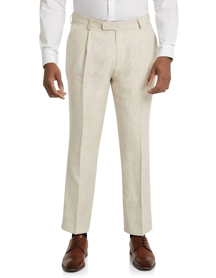 Hemsworth Linen Slim Pant in Natural image 1