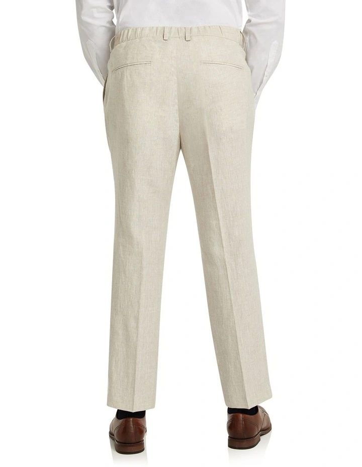 Hemsworth Linen Slim Pant in Natural image 2