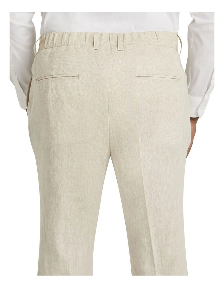 Hemsworth Linen Slim Pant in Natural image 5